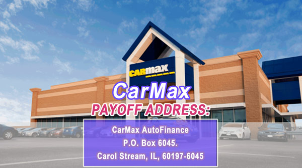 CarMax Auto Finance Payoff Address